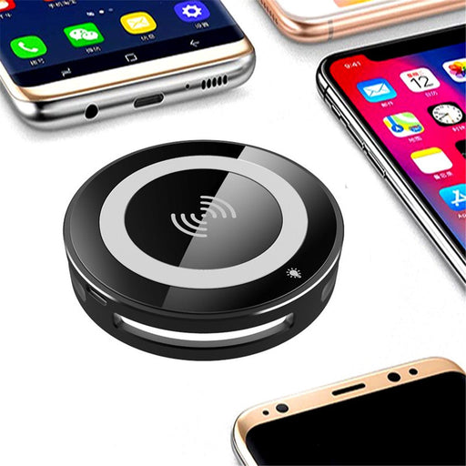 Qi Standard Wireless LED Fast Charger - 9V Desktop Charging Pad for iPhone 8, X, Plus, S8, S9, Note 8 - Quick and Efficient Solution for Smartphone Users - Shopsta EU