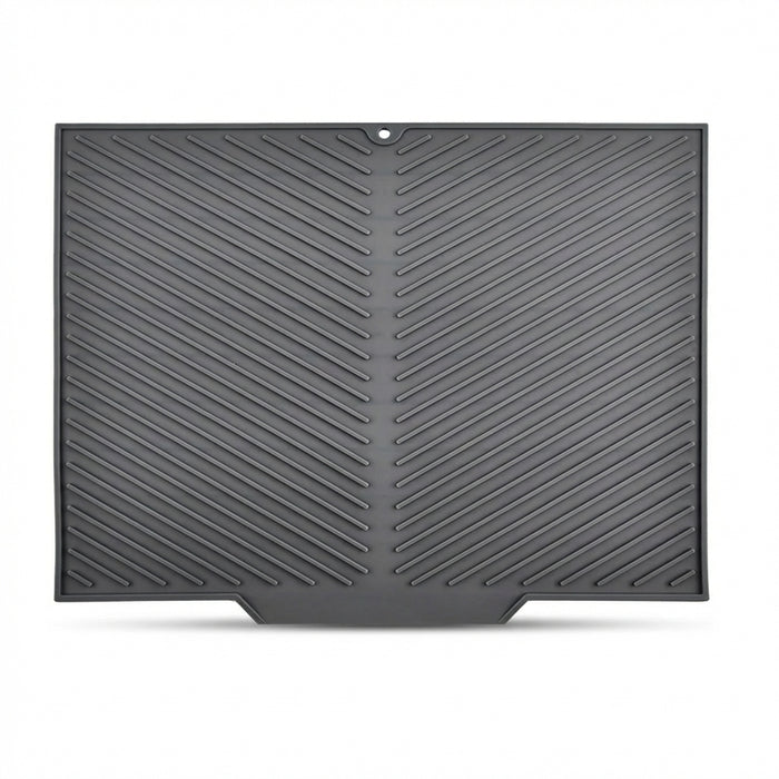Silicone Drying Mat & Anti-Scald Coaster — Non-Slip Rectangle Dish Drainer