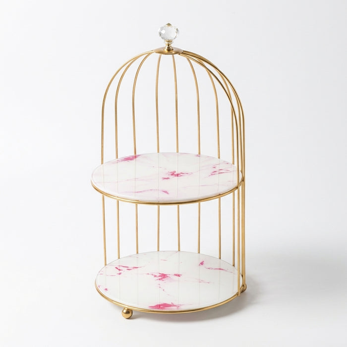 Metal Makeup Organiser – Multi-Shelf Cosmetic Storage for Vanity & Bathroom