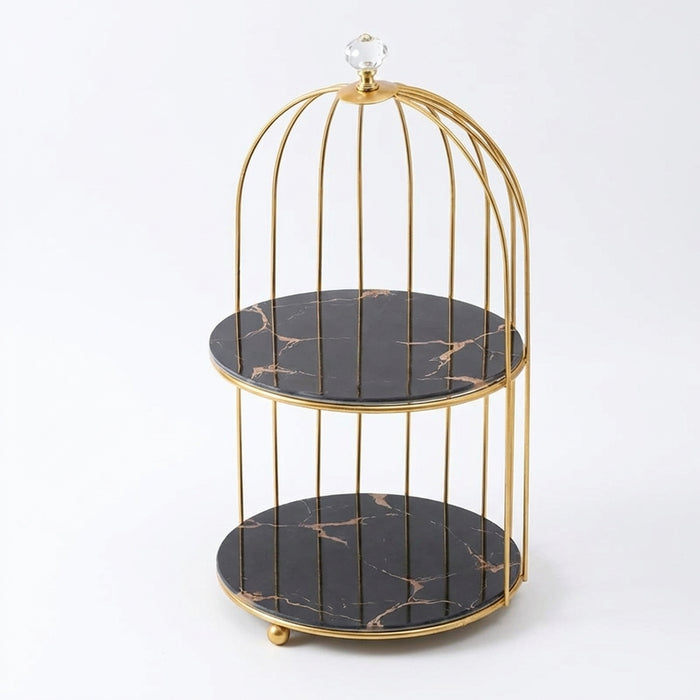 Metal Makeup Organiser – Multi-Shelf Cosmetic Storage for Vanity & Bathroom