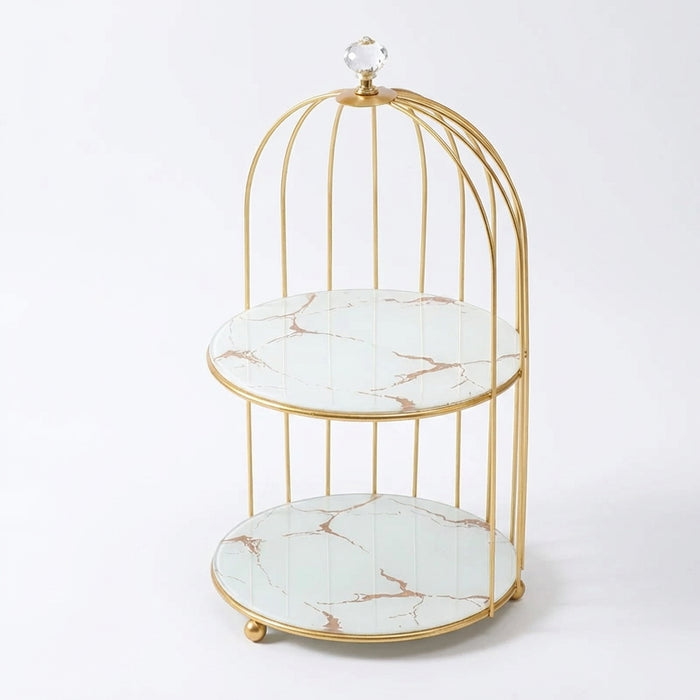 Metal Makeup Organiser – Multi-Shelf Cosmetic Storage for Vanity & Bathroom