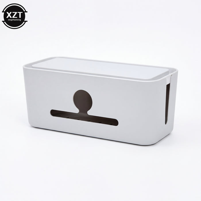 USB Cable & Power Strip Storage Box — Cable Organiser, 31 x 14 x 13 cm