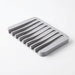 Silicone Self-Draining Soap Dish — Anti-Slip Soap Holder (11.5×8×1cm)