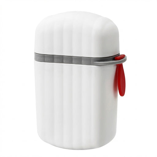 Portable Sealed Soap Box – Waterproof Travel Soap Dish with Draining Design, White 8×5×11cm