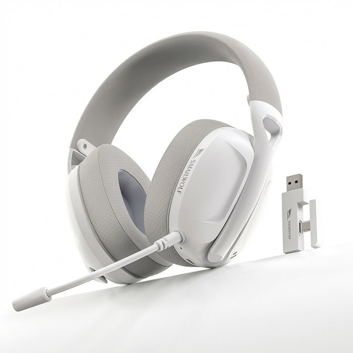 L80 Lightweight Three-Mode Gaming Headset — Bluetooth & Wired with Microphone