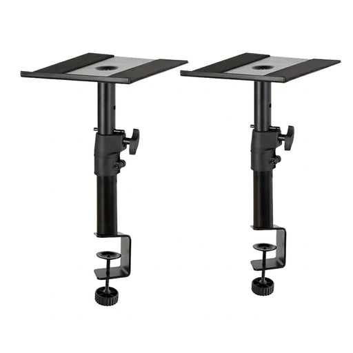 Studio‑Grade Clamp Mount Speaker Stand — Height Adjustable Desktop Platform for Monitors