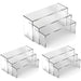 Acrylic U-Shape Display Stands — Set of 3/6/9 (Clear, White, Black, Red) — Cupcake, Dessert & Jewellery Risers