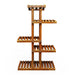 5-Tier Wooden Plant Stand — 36in (92×56×25cm), Holds 6 Pots