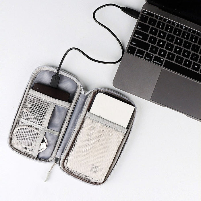 Waterproof Cable Organizer Storage Bag - Electronics Accessory Case for Charger, Hard Drive, Power Bank - Ideal for Digital Devices & Tech Enthusiasts - Shopsta EU